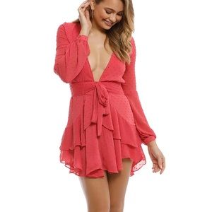 For Love & Lemons Tarta Long Sleeve Dress Sz XS